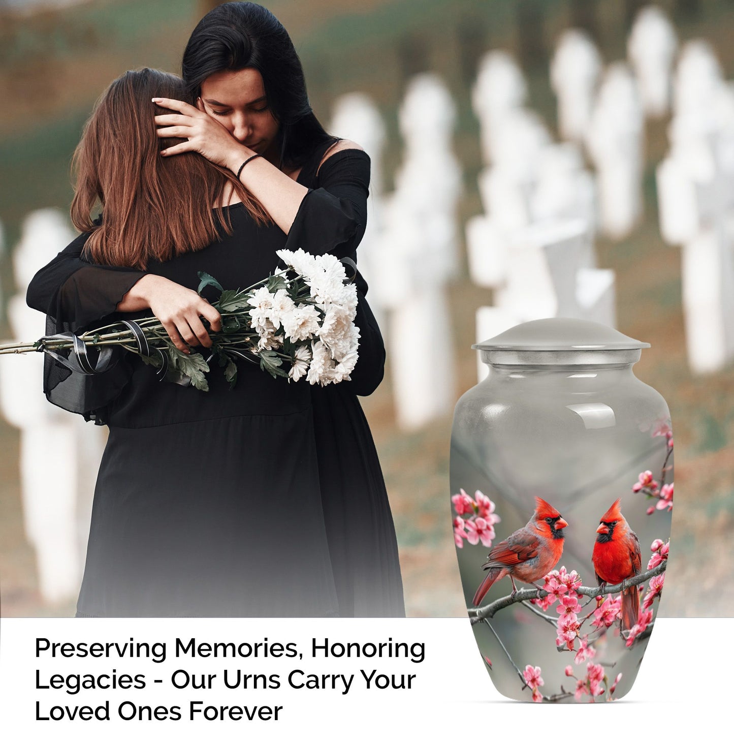  Cardinal bird classic urn for mom 