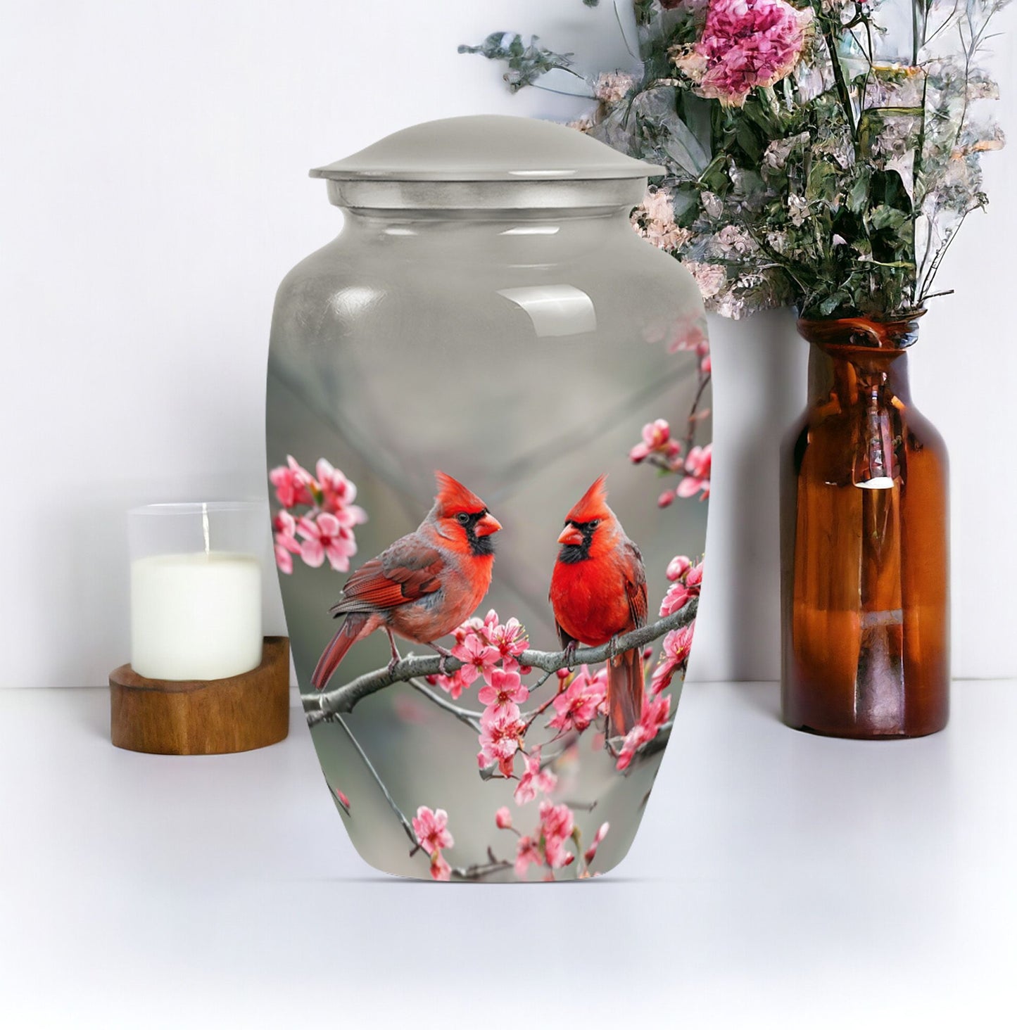  Cardinal bird classic urn for mom 