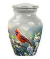 Cardinal bird Urn for human ashes