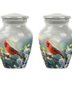Cardinal bird Urn for human ashes