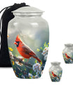 Cardinal bird Urn for human ashes