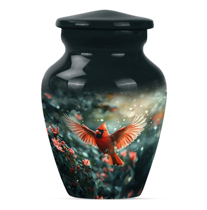Cardinal bird urn for adult male