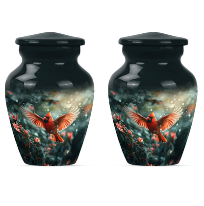 Cardinal bird urn for adult male