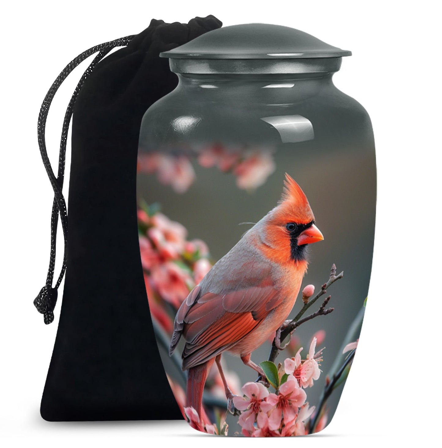 10-inch Classic Cardinal Bird Urn,memorial medium urn