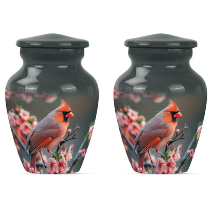 10-inch Classic Cardinal Bird Urn,memorial medium urn