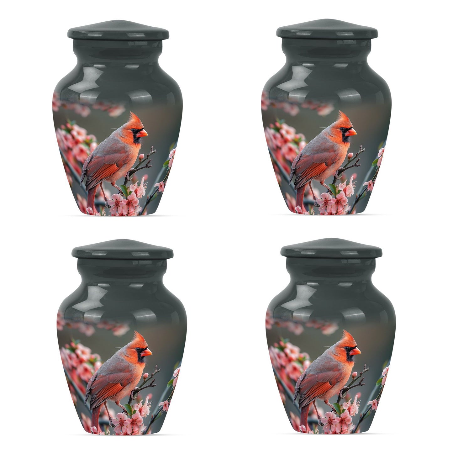 10-inch Classic Cardinal Bird Urn,memorial medium urn