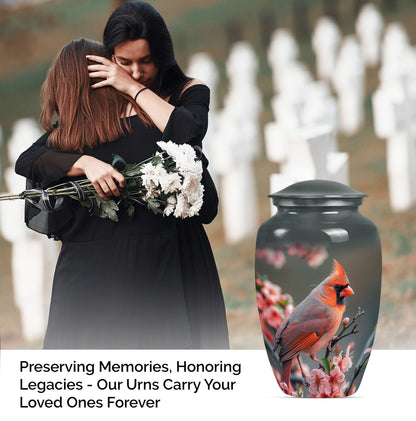 10-inch Classic Cardinal Bird Urn,memorial medium urn