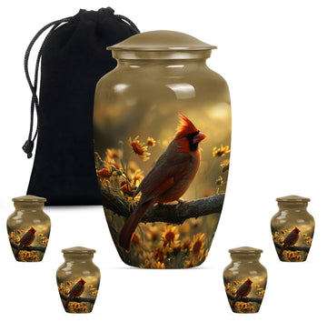 Large Urn with 4 Small Urn