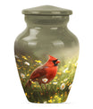 Cardinal Bird Memorial Urn 