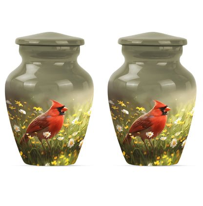 Cardinal Bird Memorial Urn 