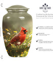 Cardinal Bird Memorial Urn 