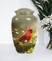 Cardinal Bird Memorial Urn 