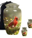 Cardinal Bird Memorial Urn 