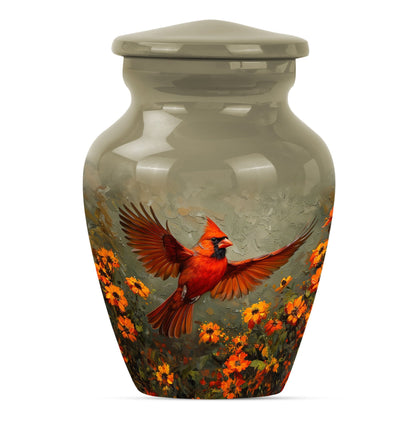 Classic urn burial cremation memorial for human ashes.