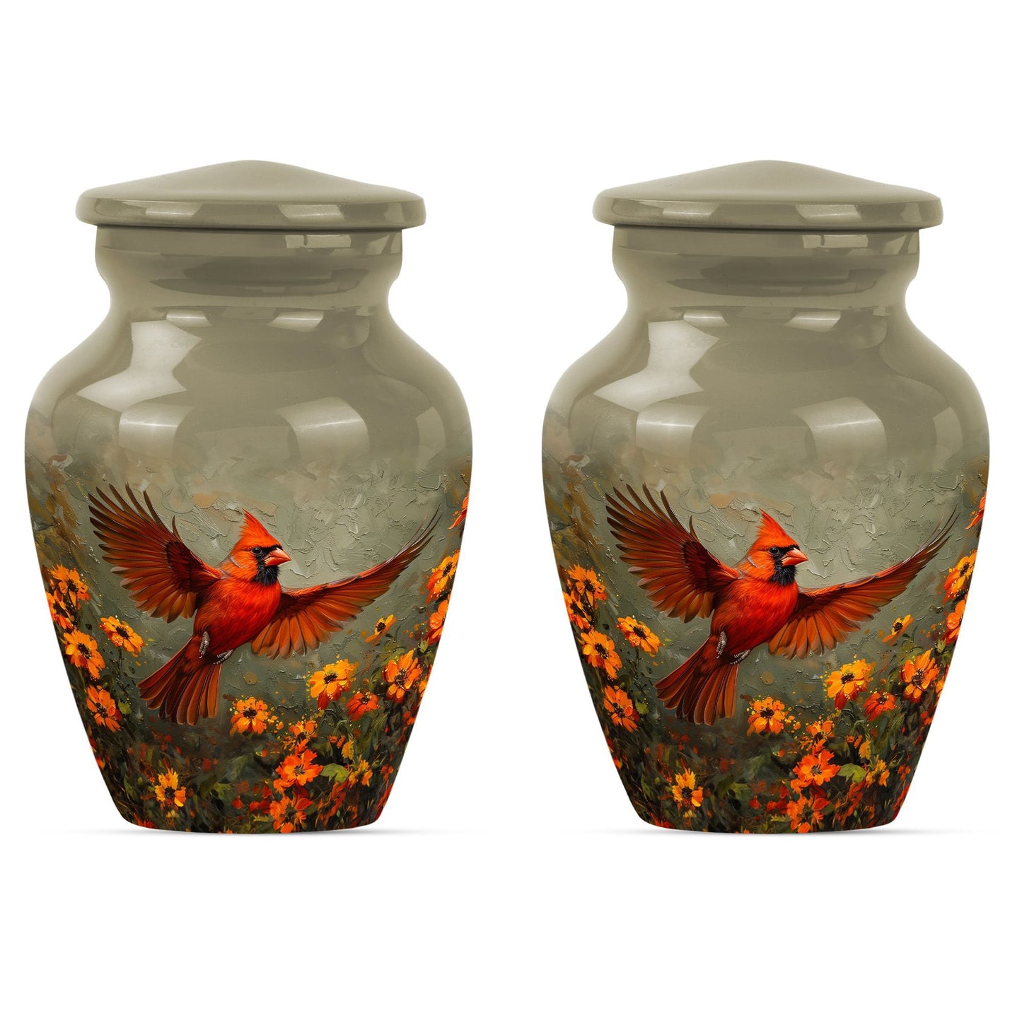 Classic urn burial cremation memorial for human ashes.