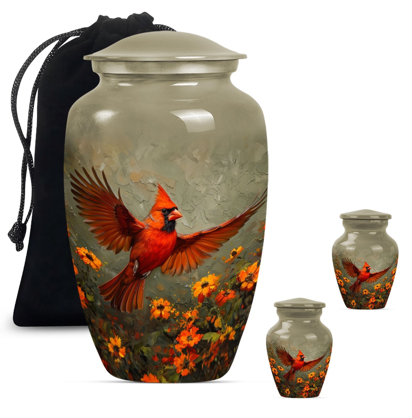 Classic urn burial cremation memorial for human ashes.