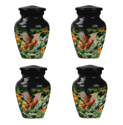 Cardinal Bird Theme 3 Inch Keepsake Pack of 4