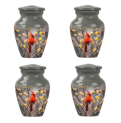 Cardinal Bird Theme 3 Inch Keepsake Pack of 4