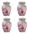 Cardinal Bird Theme 3 Inch Keepsake Pack of 4
