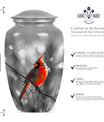  Cardinal Bird Memorial Urn