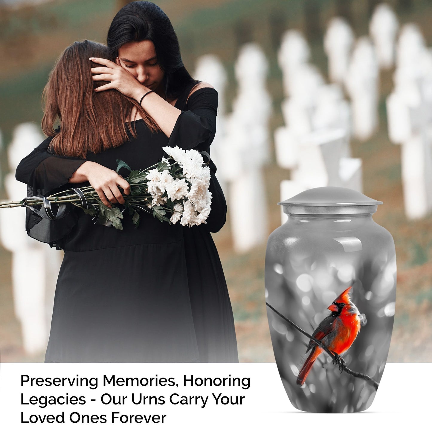  Cardinal Bird Memorial Urn