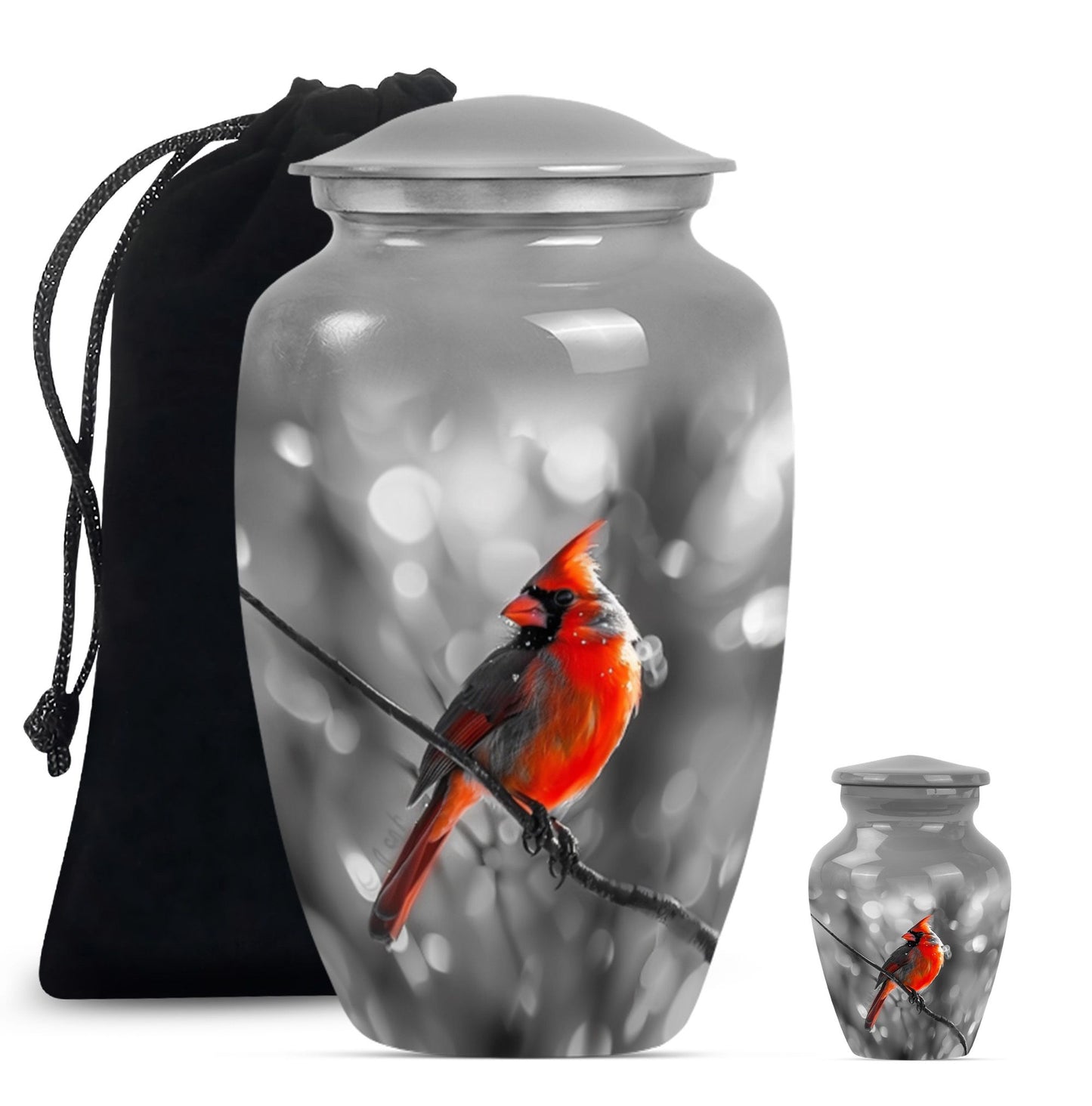  Cardinal Bird Memorial Urn