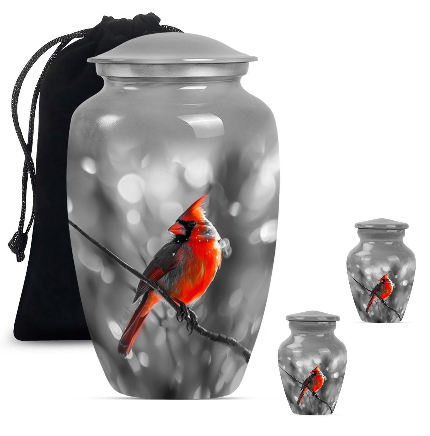  Cardinal Bird Memorial Urn
