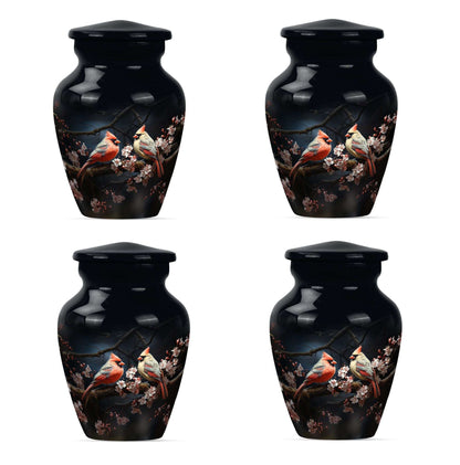 Cardinal Bird Theme 3 Inch Keepsake Pack of 4