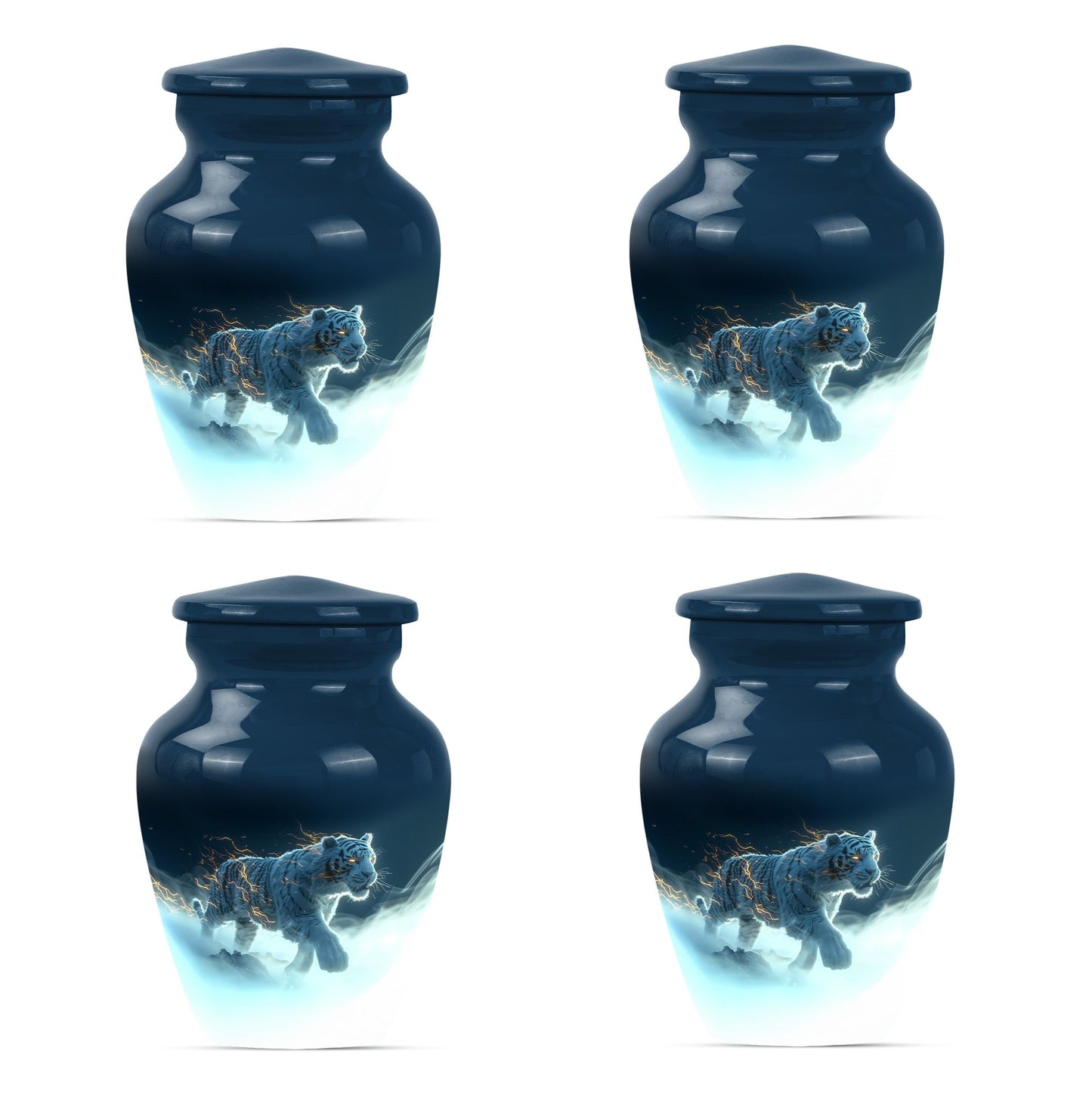 Tiger Theme 3 Inch Keepsake Pack of 4