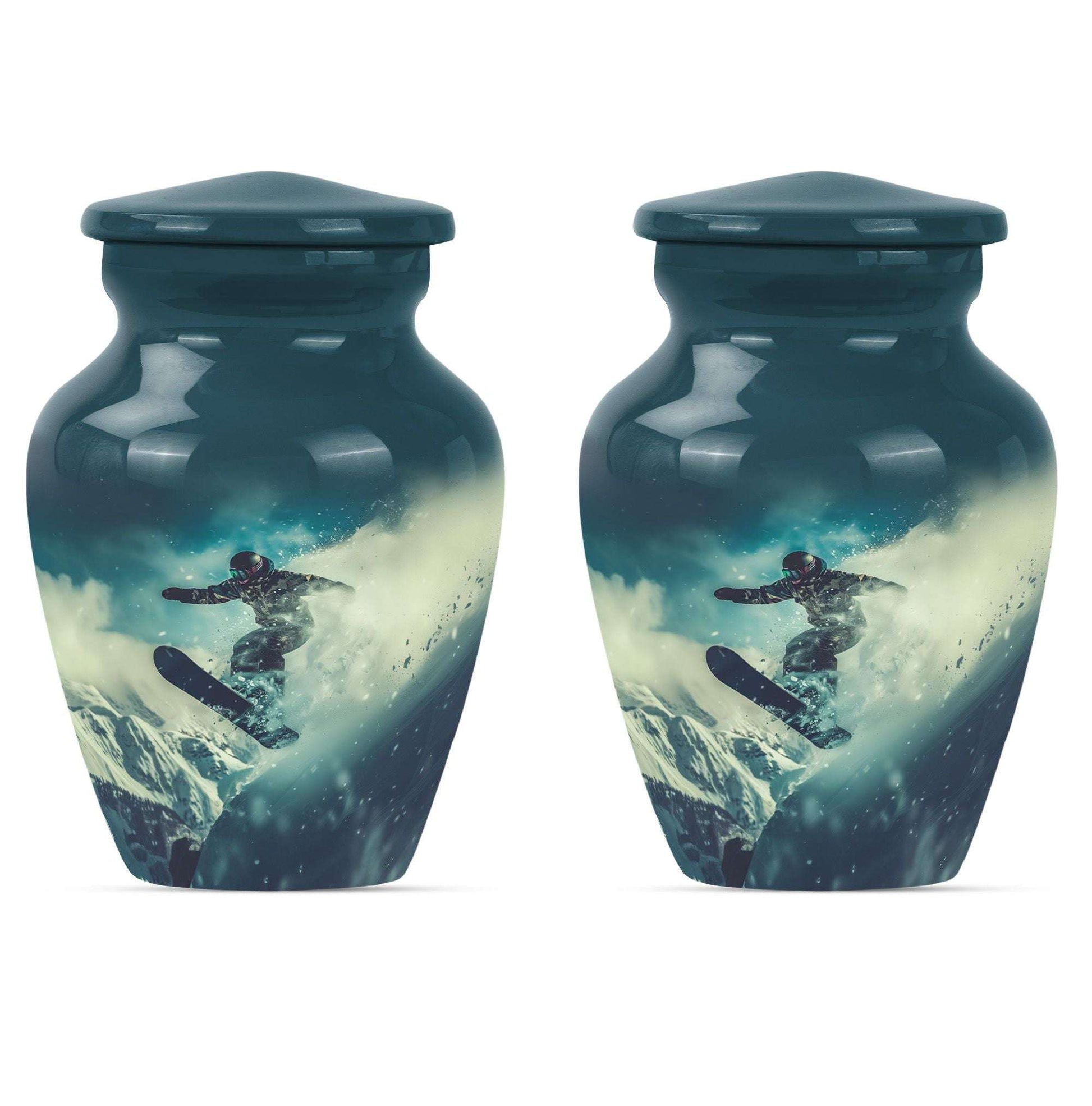 Snowboarding Theme 3 Inch Keepsake Pack of 2