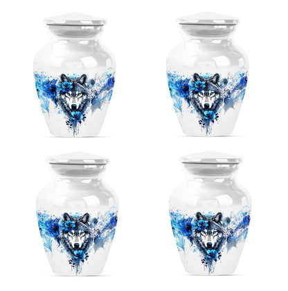 Wolf Theme 3 Inch Keepsake Pack of 4