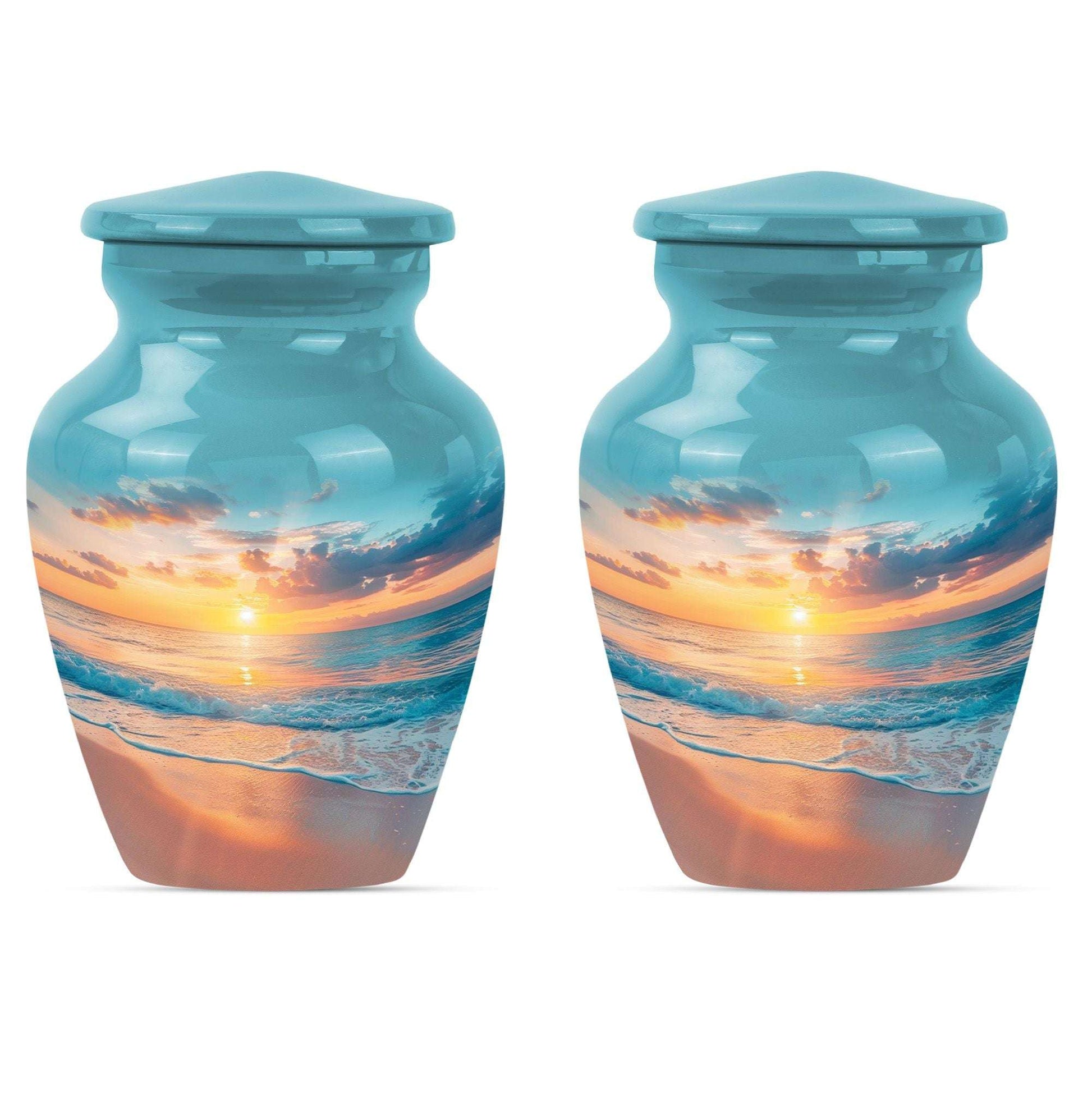 Sunset Beach Theme 3 Inch Keepsake Pack of 2