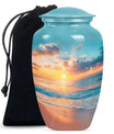 Ocean Sunset Cremation Urn for Adult Ashes - Beach Cremation Keepsake Urns