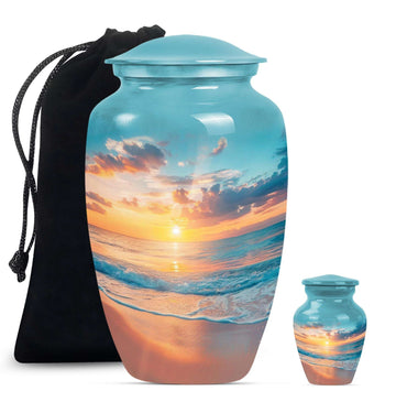 Large Urn With 1 Keepsake Urn