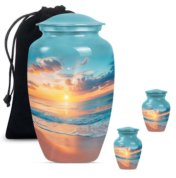 Large Urn With 2 Keepsake Urn