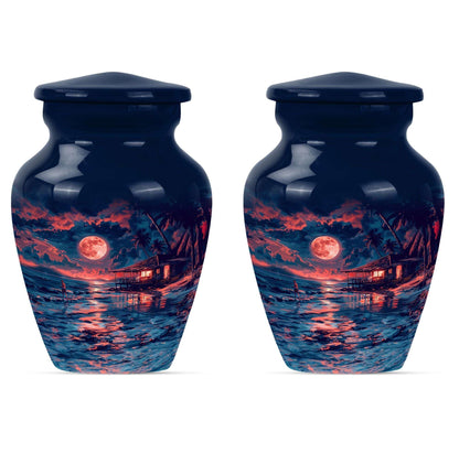 Night Beach Theme 3 Inch Keepsake Pack of 2
