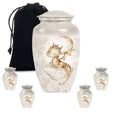 Large Urn With 4 Keepsake Urn