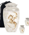 Dragons Theme Large Urn With 2 Keepsake Urn