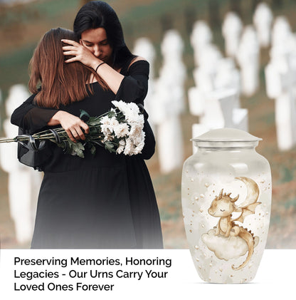 10-inch Classic dragon urn