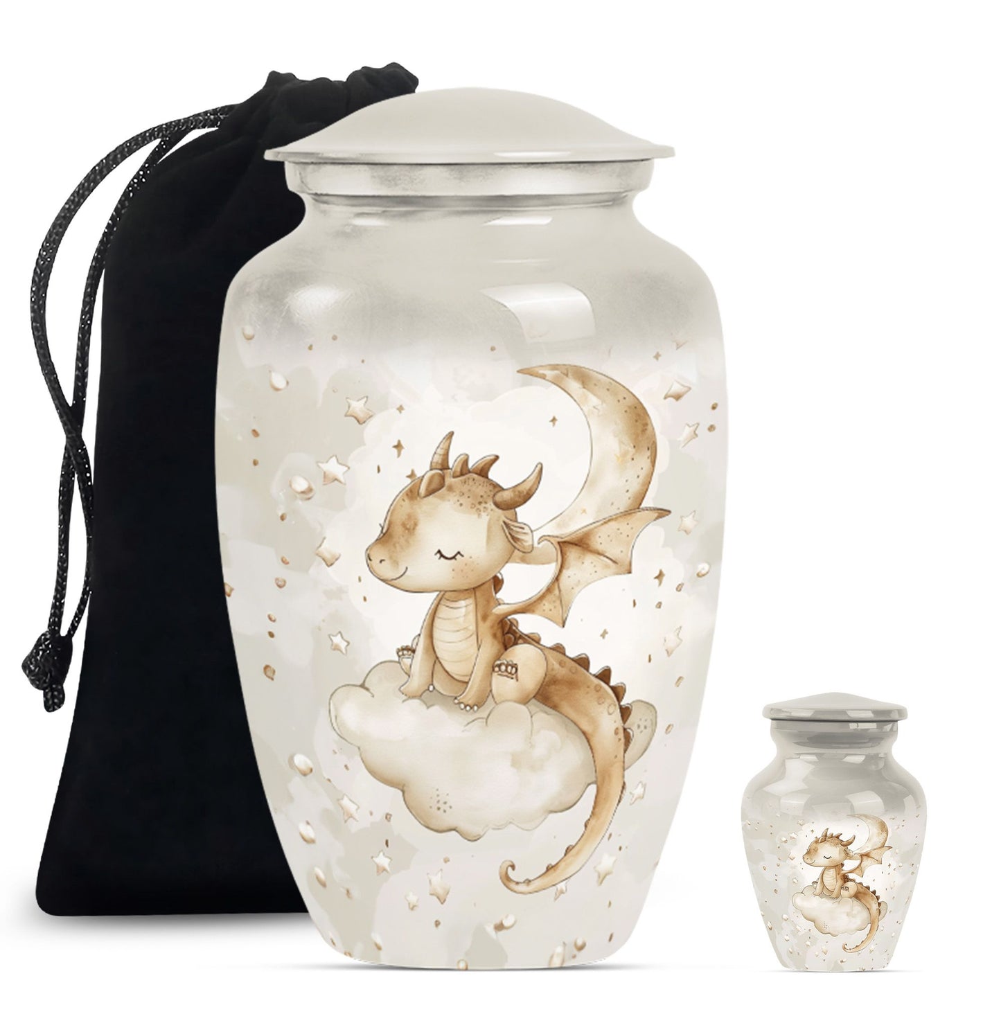 10-inch Classic dragon urn