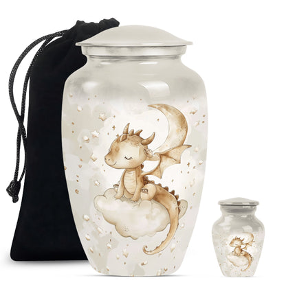 10-inch Classic dragon urn