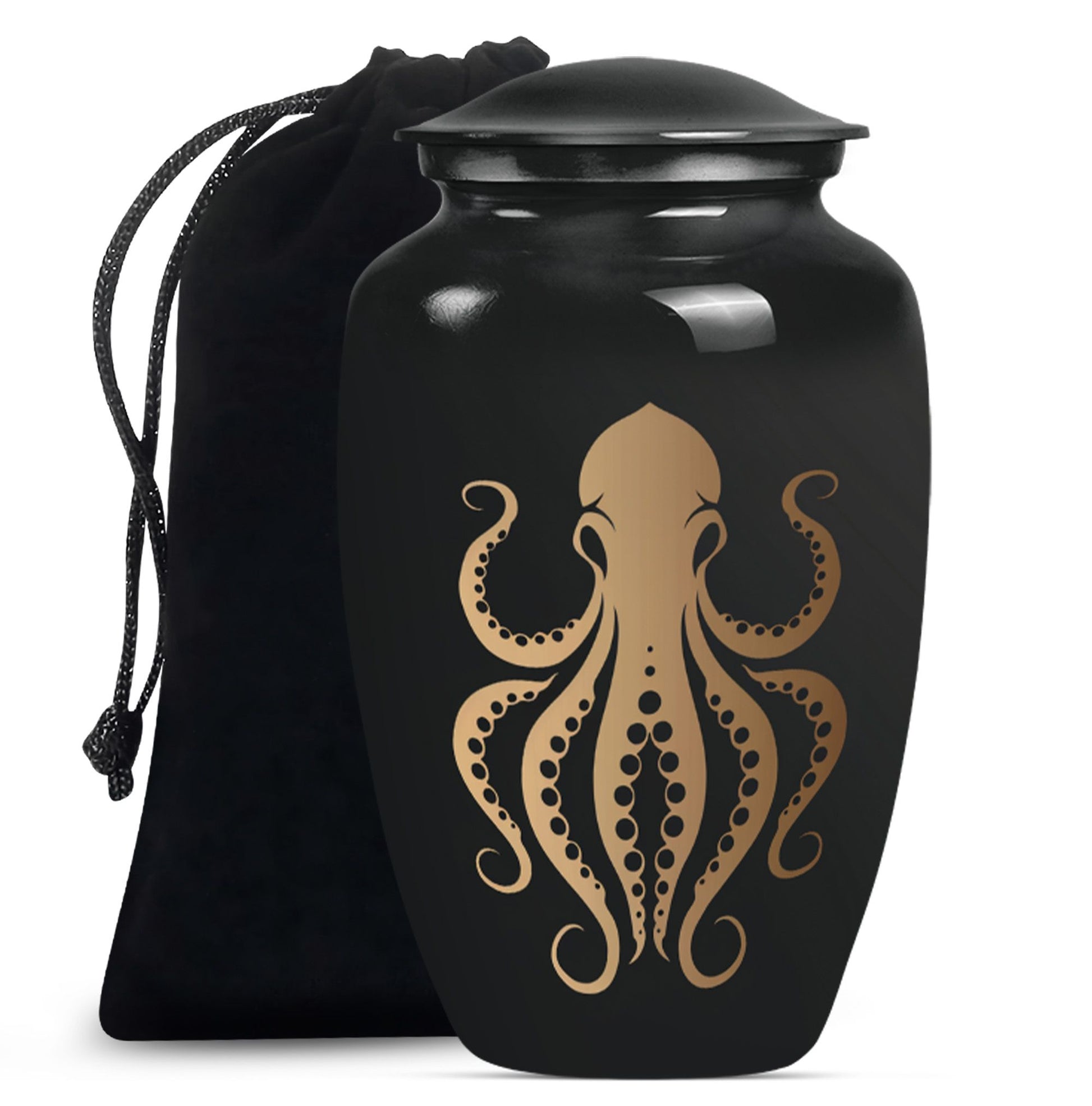 Octopus Theme Large Urn 10 Inch