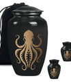 Octopus Theme Large Urn With 2 Keepsake Urn