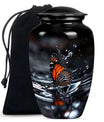 Butterfly Theme Large Urn 10 Inch
