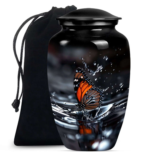Butterfly Theme Large Urn 10 Inch