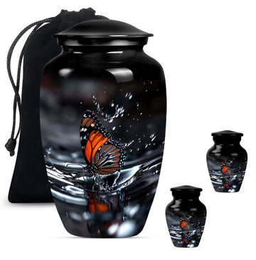 Large Urn With 2 Keepsake Urn