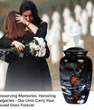  Butterfly Urn with Wolf Howling Theme for Human Ashes