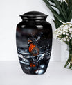  Butterfly Urn with Wolf Howling Theme for Human Ashes