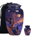 Goat Theme Large Urn With 1 Keepsake Urn