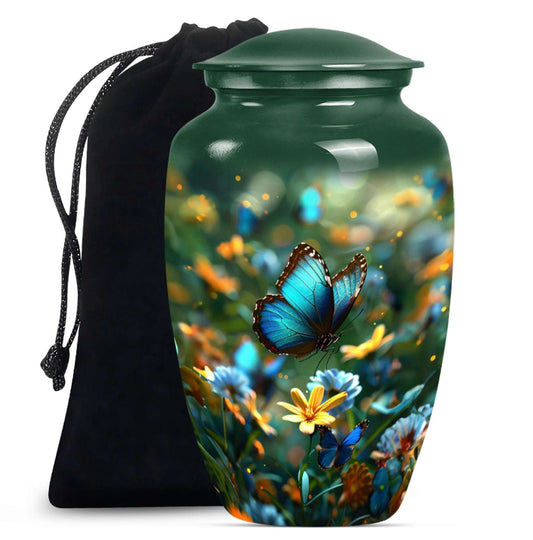 Butterfly Theme Large Urn 10 Inch
